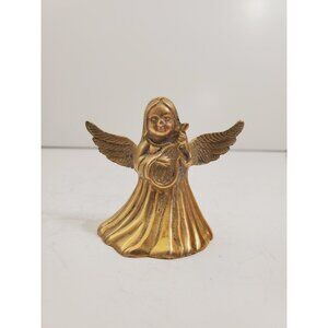 Vintage Brass Hand Bell - Handheld Solid Brass Bell with Charming Tone - Home